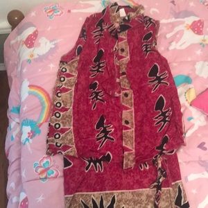 Beautiful wrap skirt and blouse from Fiji